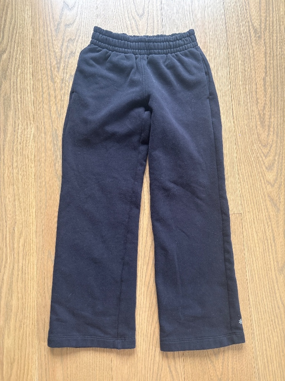 Athleta Girl black wide leg sweatpants